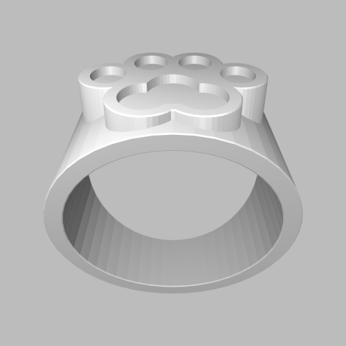 猫の肉球型白印指輪 ring_16_16_2-0-0-t1.6-0_s48_d19_vec